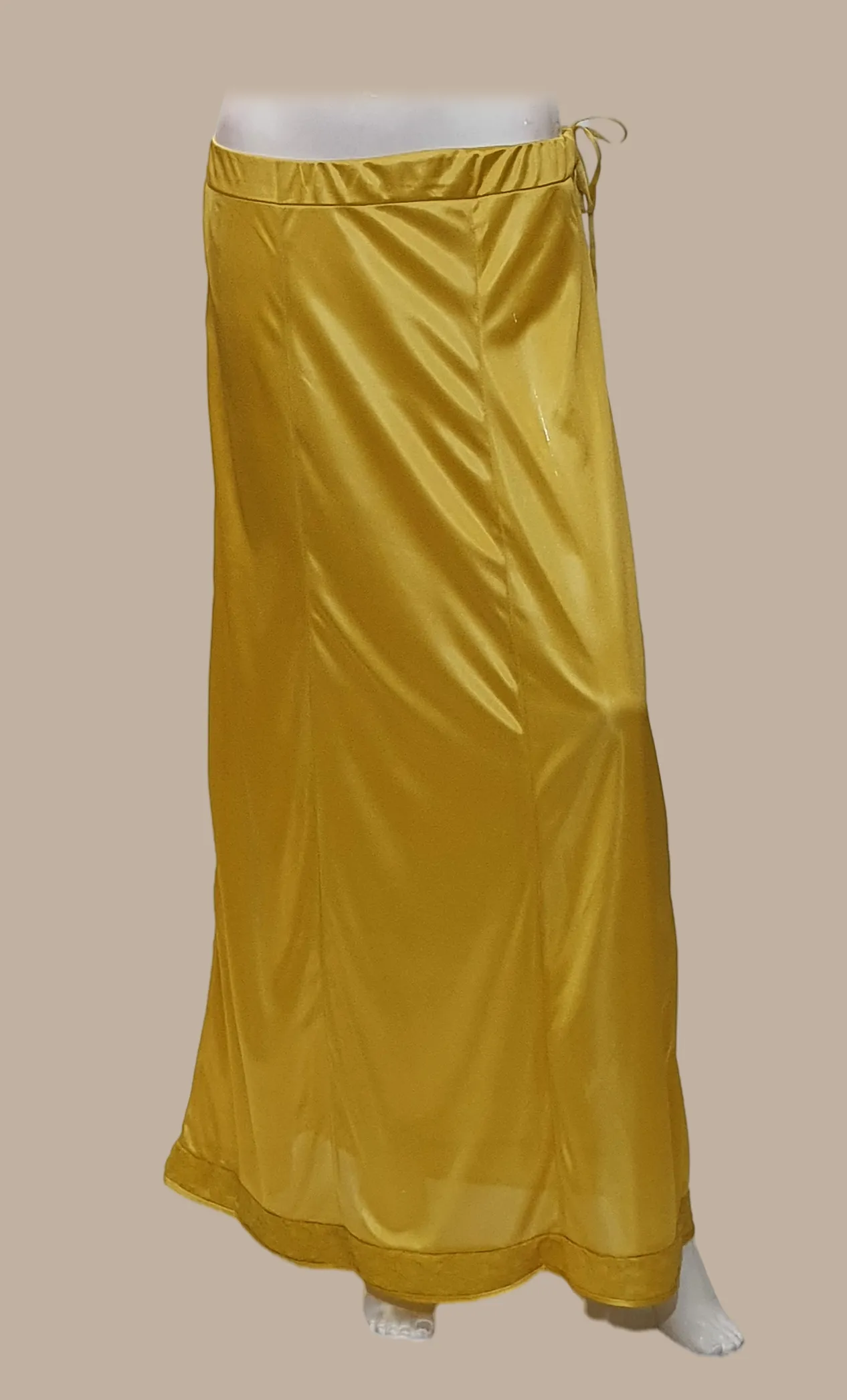 Satin Under Skirt Mustard Gold