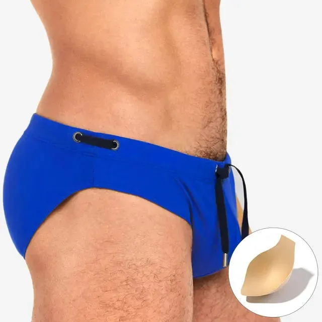 Sexy Low Waist Solid Pad Brief