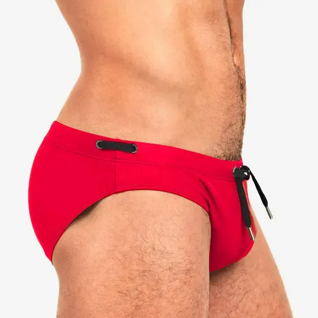 Sexy Low Waist Solid Pad Brief