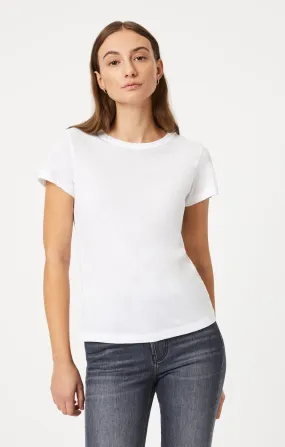 SLIM CREW NECK T-SHIRT IN WHITE