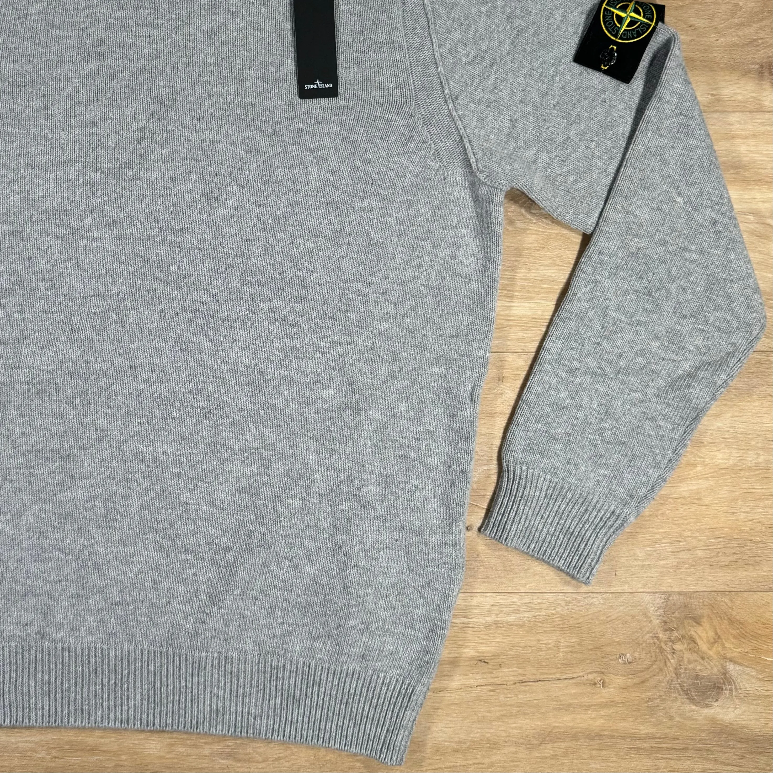 Stone Island Lambswool Crewneck Sweatshirt in Grey