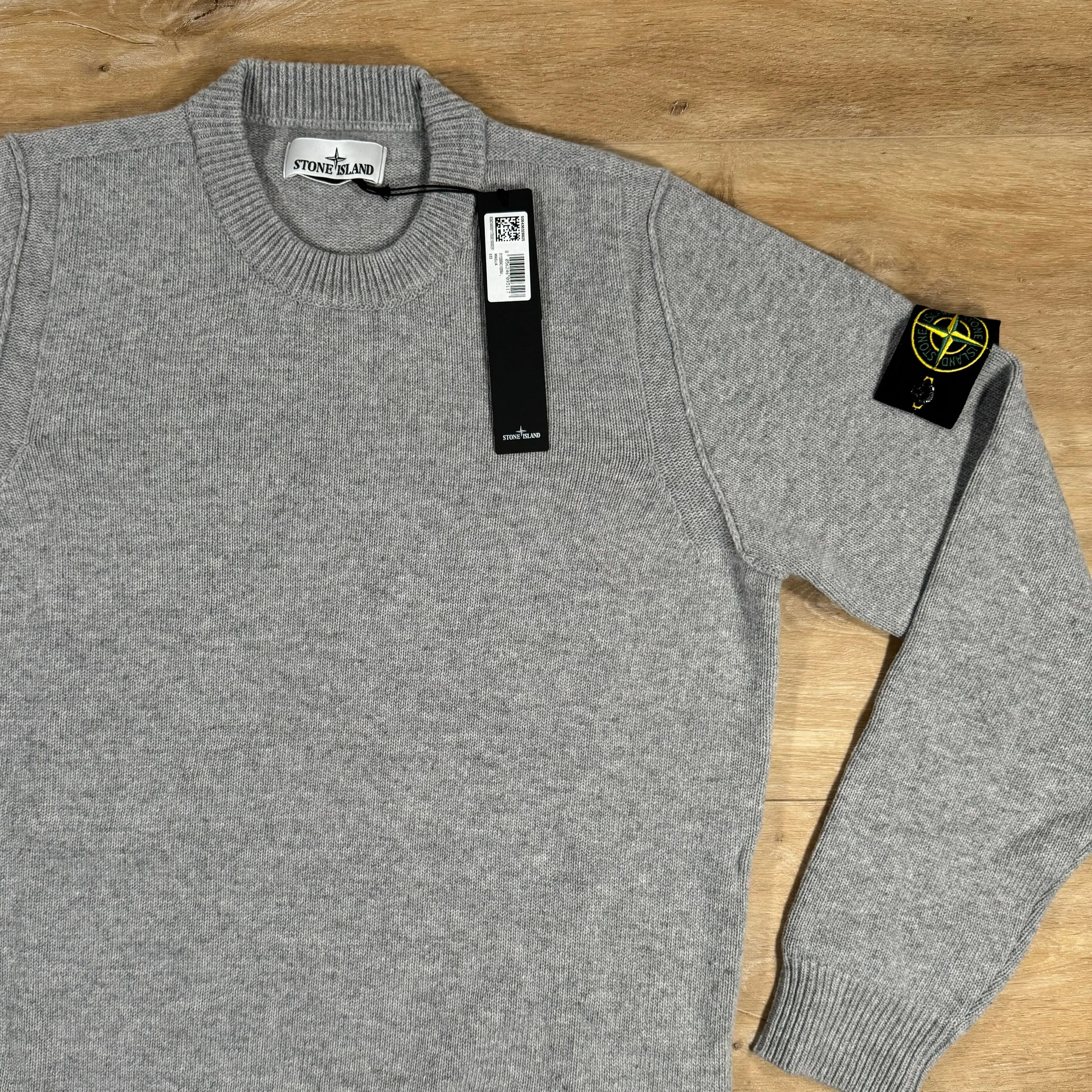 Stone Island Lambswool Crewneck Sweatshirt in Grey