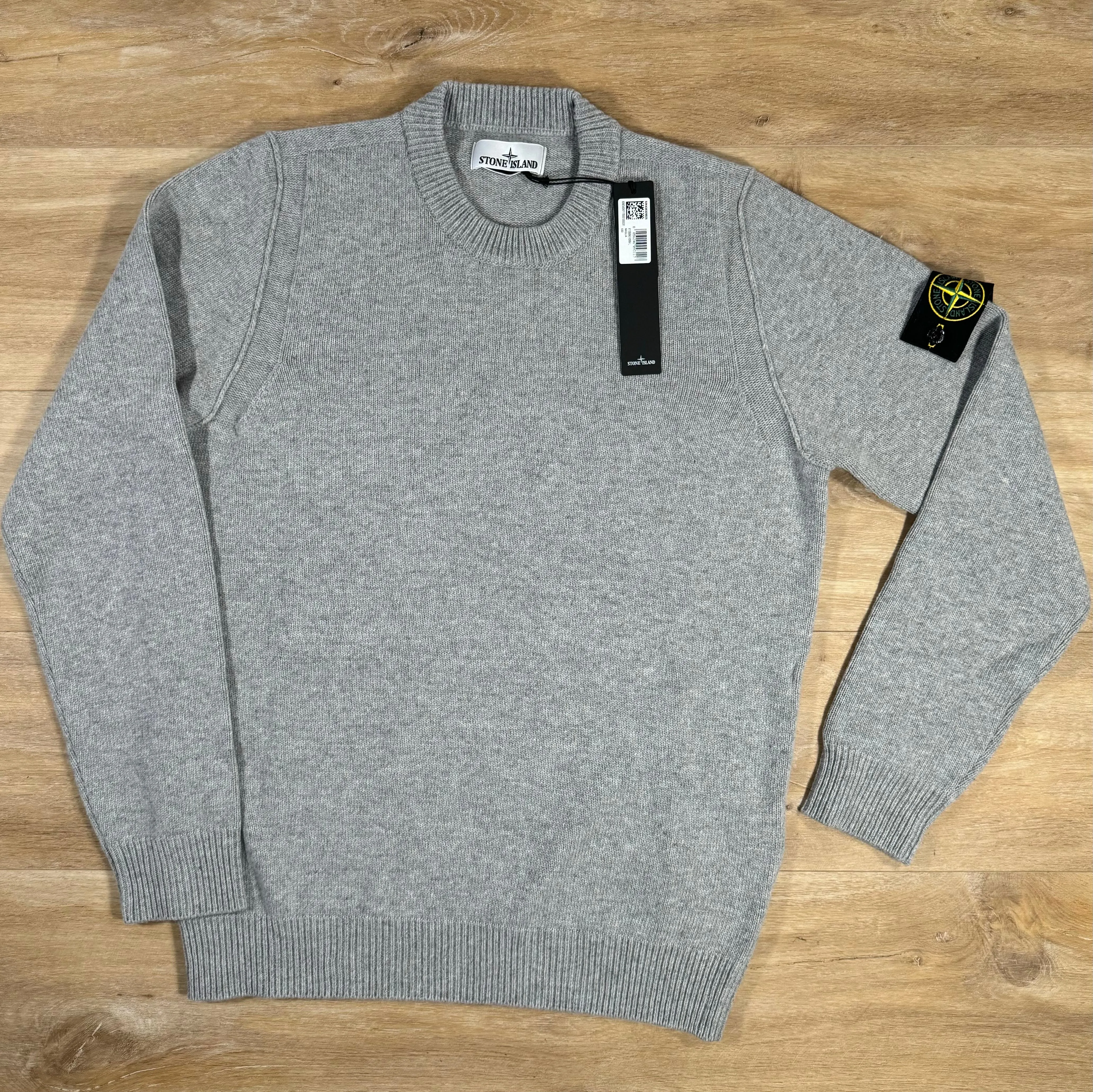 Stone Island Lambswool Crewneck Sweatshirt in Grey