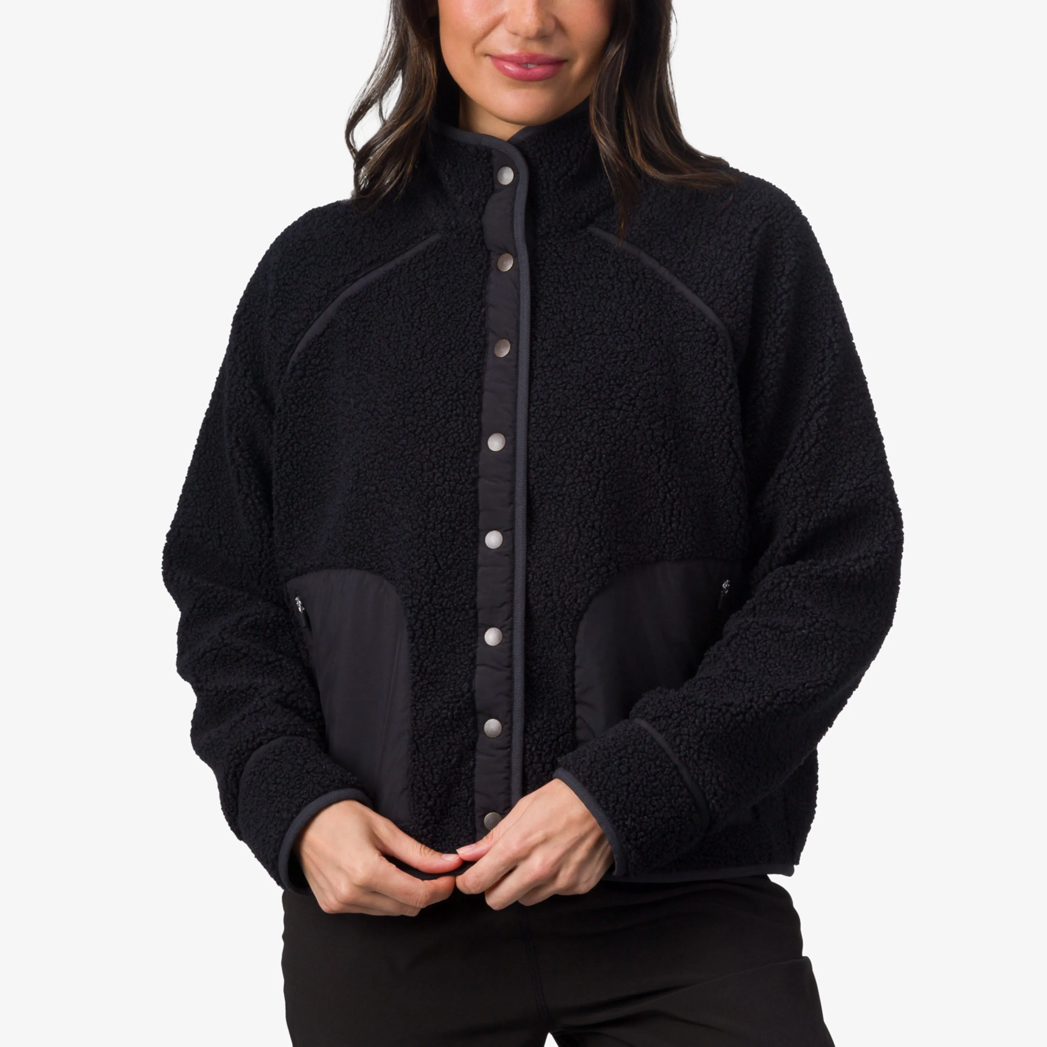 Suzie Sherpa Snap Jacket