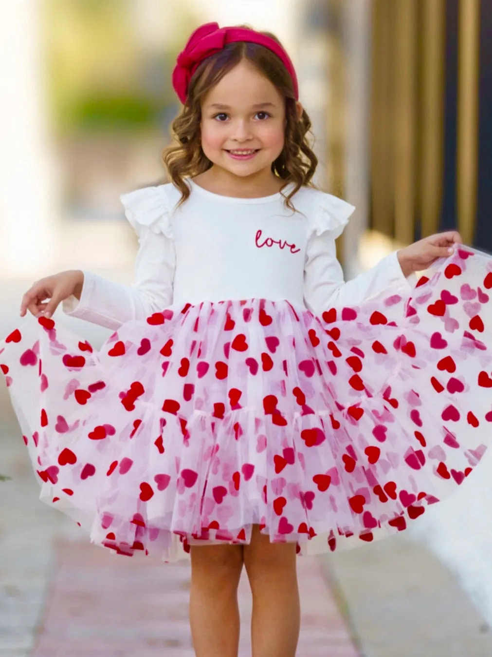 Sweet Love Heart Tutu Dress