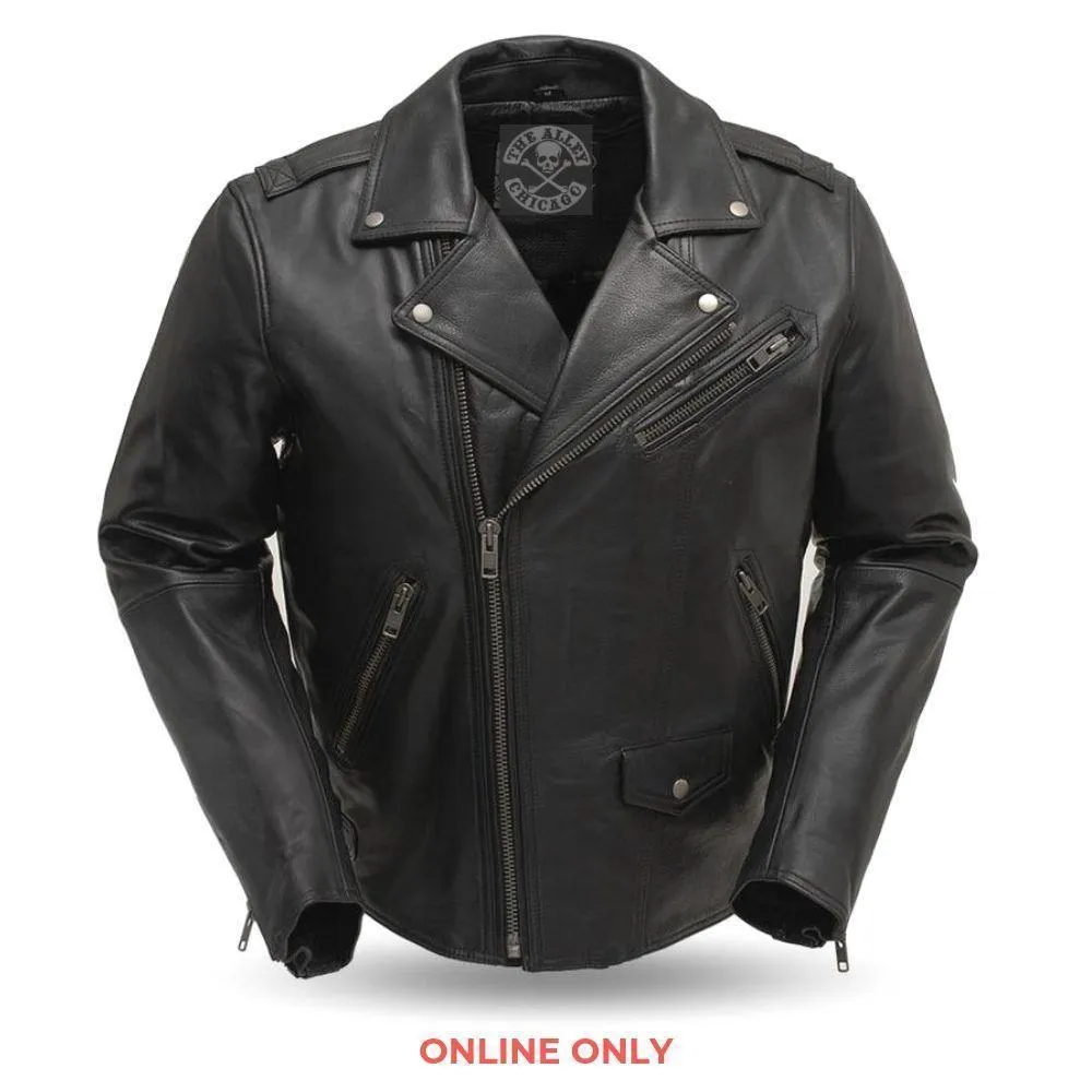 The Enforcer Leather Motorcycle Jacket | The Alley