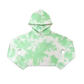 TIE DYE CROPPED HOODIE