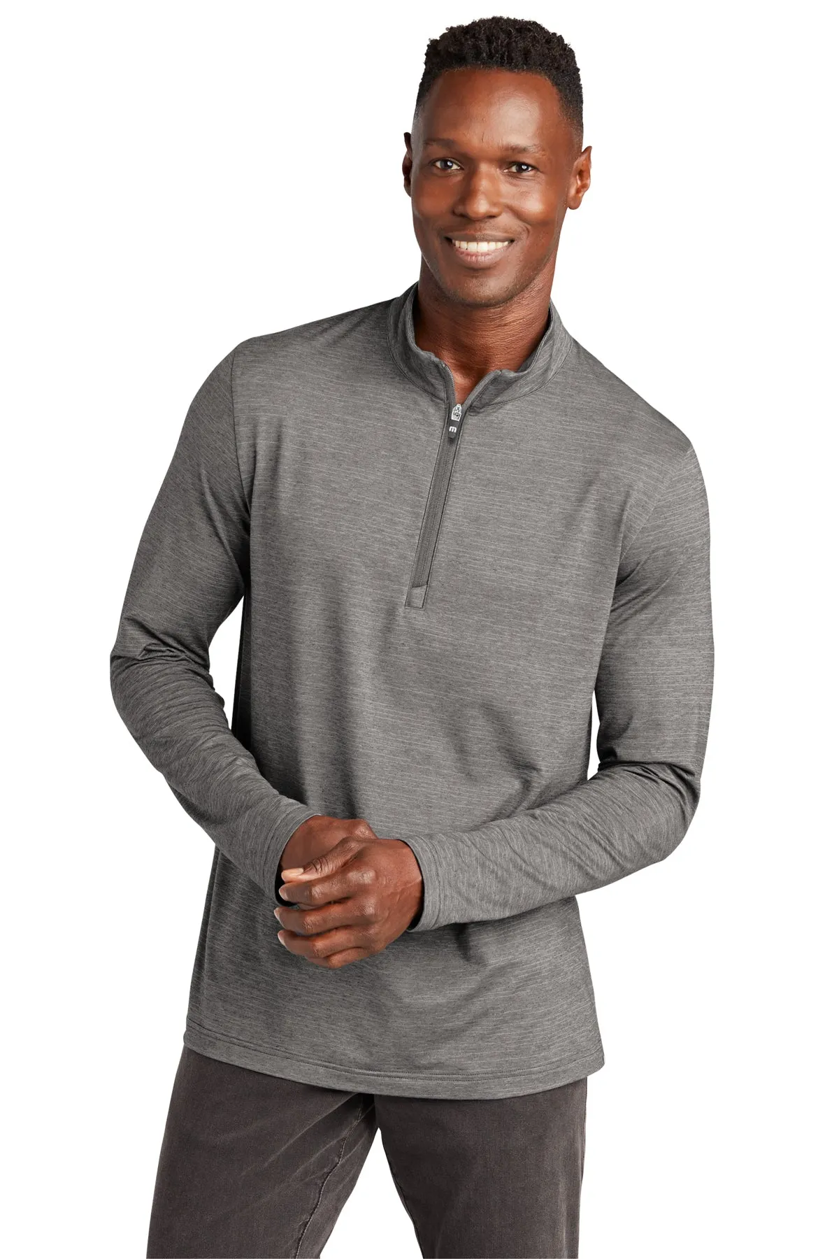 TravisMathew Crestview 1/4-Zip Grey Heather