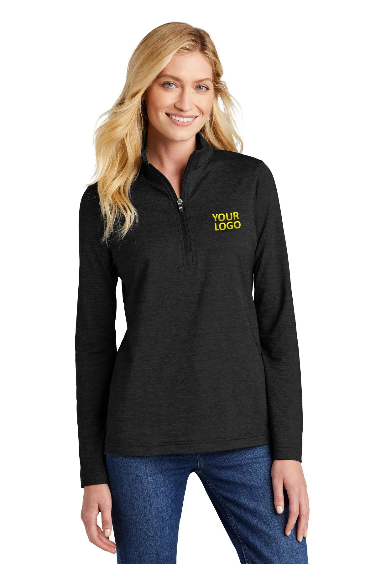 TravisMathew Ladies Crestview 1/4-Zip Black