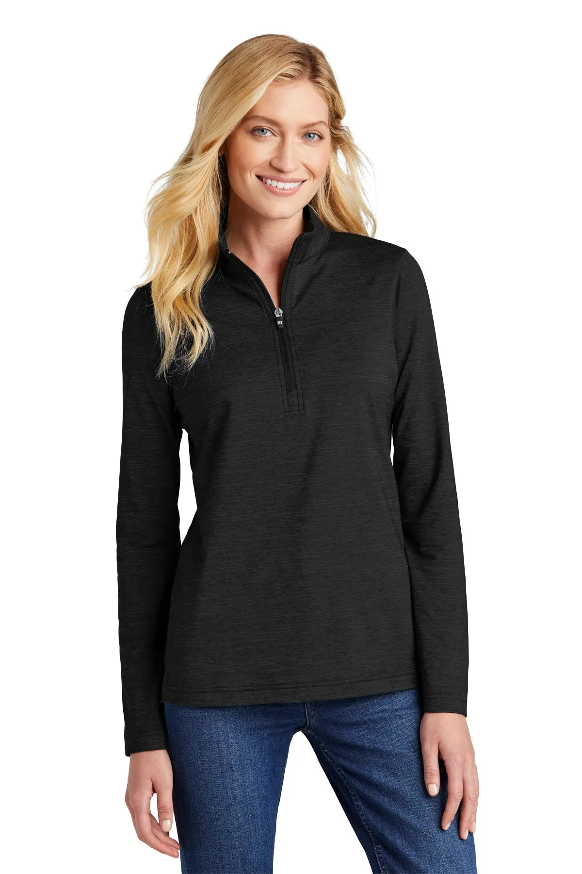 TravisMathew Ladies Crestview 1/4-Zip Black