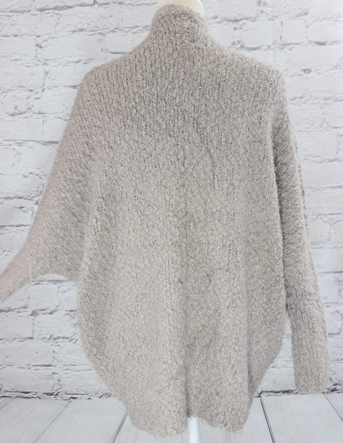 Ultra soft textured crochet sweater jacket