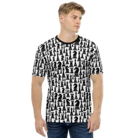 Uniquely You Mens T-shirt - Pullover Black/White - Chess Graphic