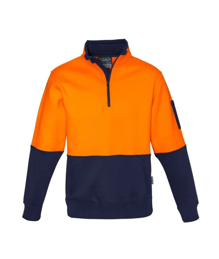 Unisex Hi Vis Half Zip Pullover