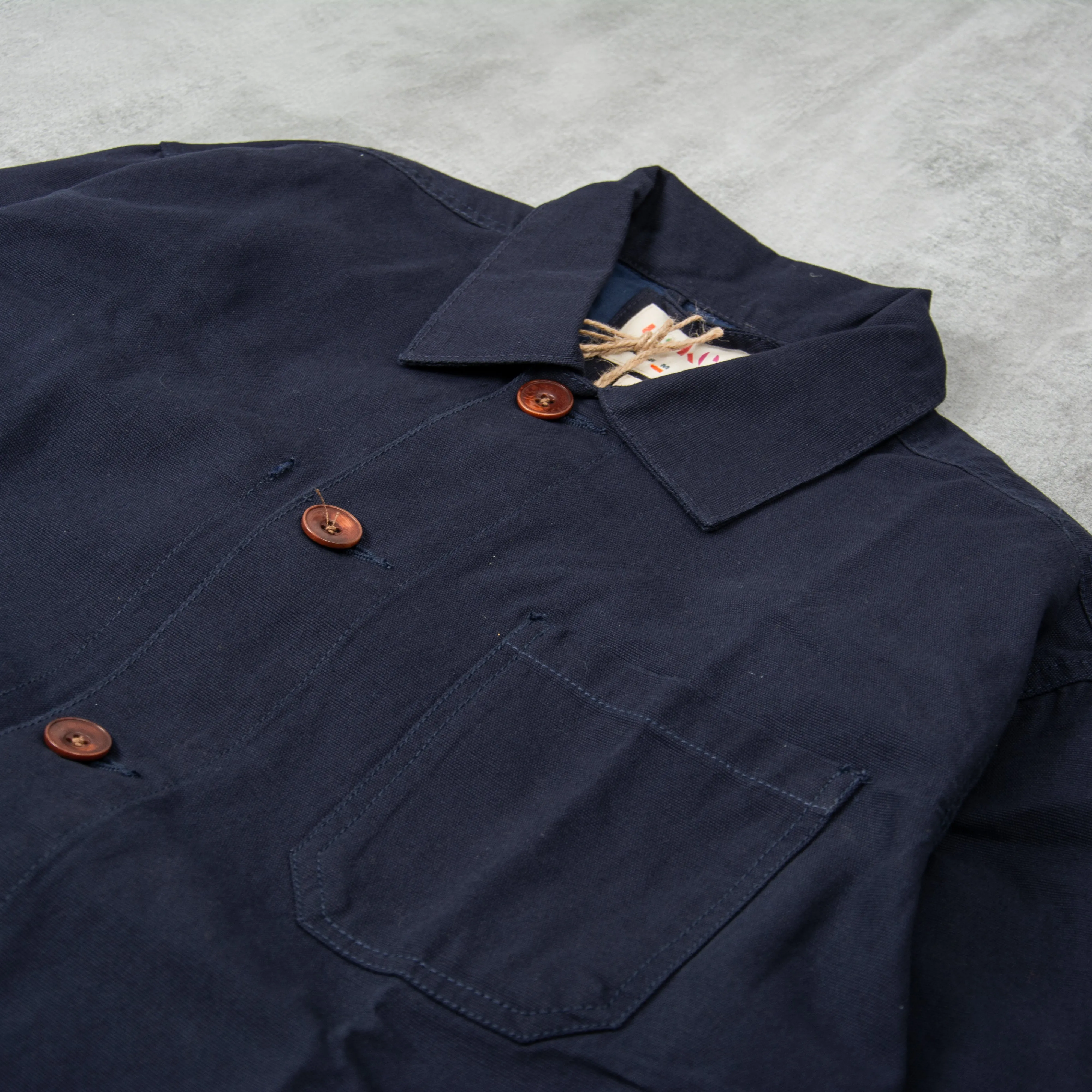 Uskees 3004 Button Jacket - Midnight Blue