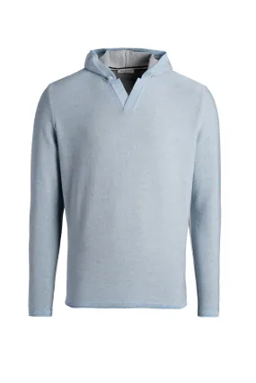 V-neck pullover made of merino wool &amp; cotton, relaxed fit