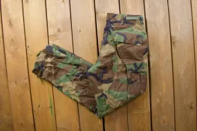 Vintage 2001 US Army Military Camouflage Cargo Pants Size 32 x 32