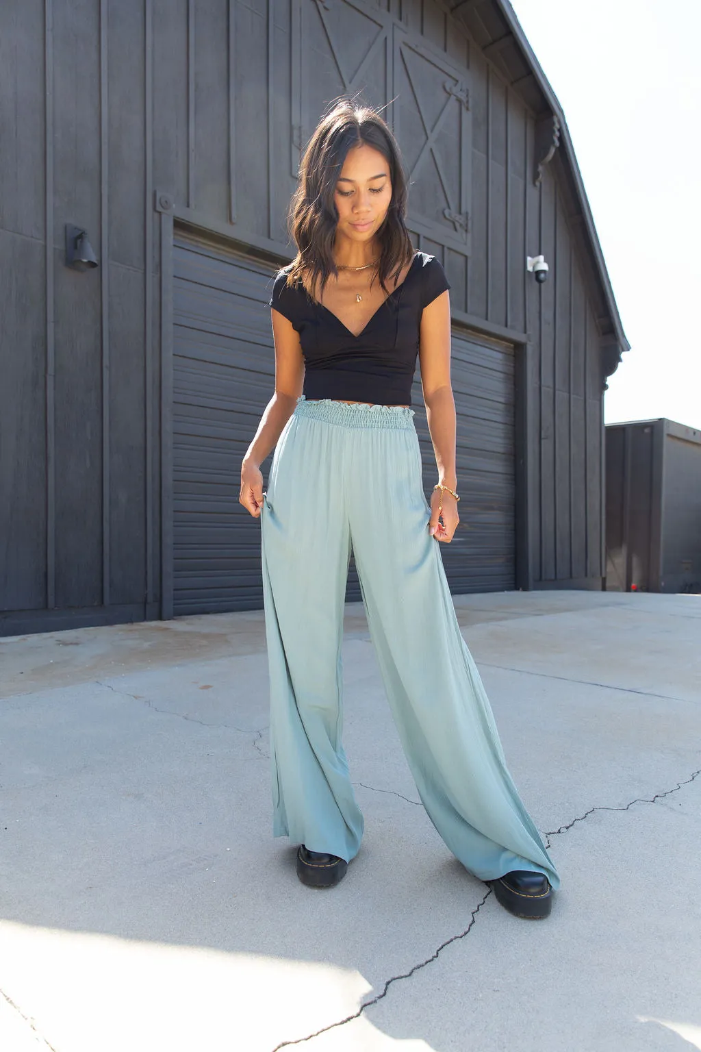 Wide Leg Boho Pants