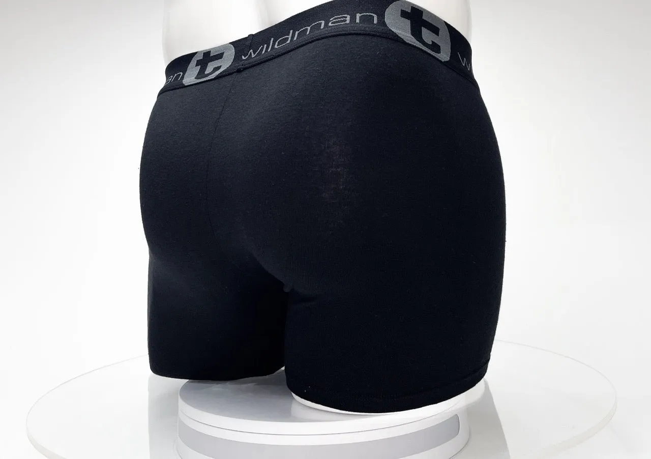 WildmanT Cotton Monster Cock 5" Inseam Boxer Brief Black