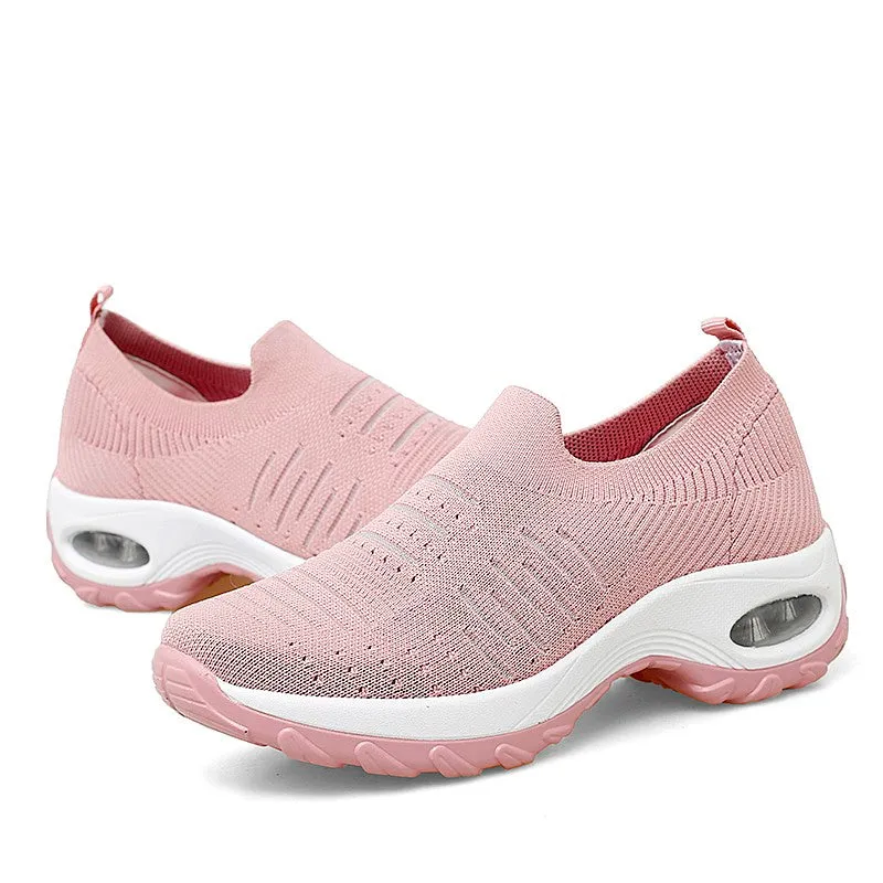 Women's air cushion elastic non-slip leisure sneakers