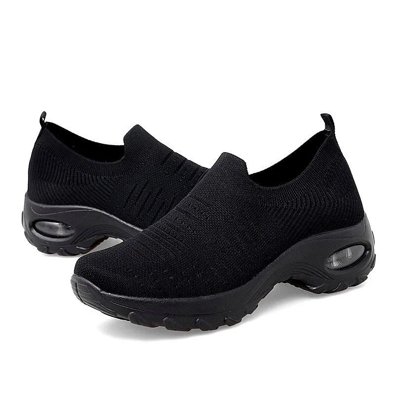 Women's air cushion elastic non-slip leisure sneakers