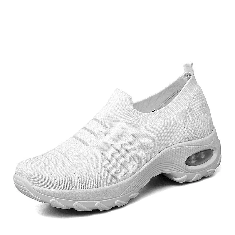 Women's air cushion elastic non-slip leisure sneakers