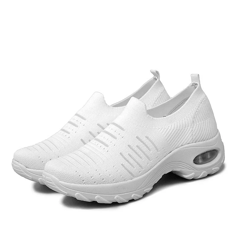 Women's air cushion elastic non-slip leisure sneakers