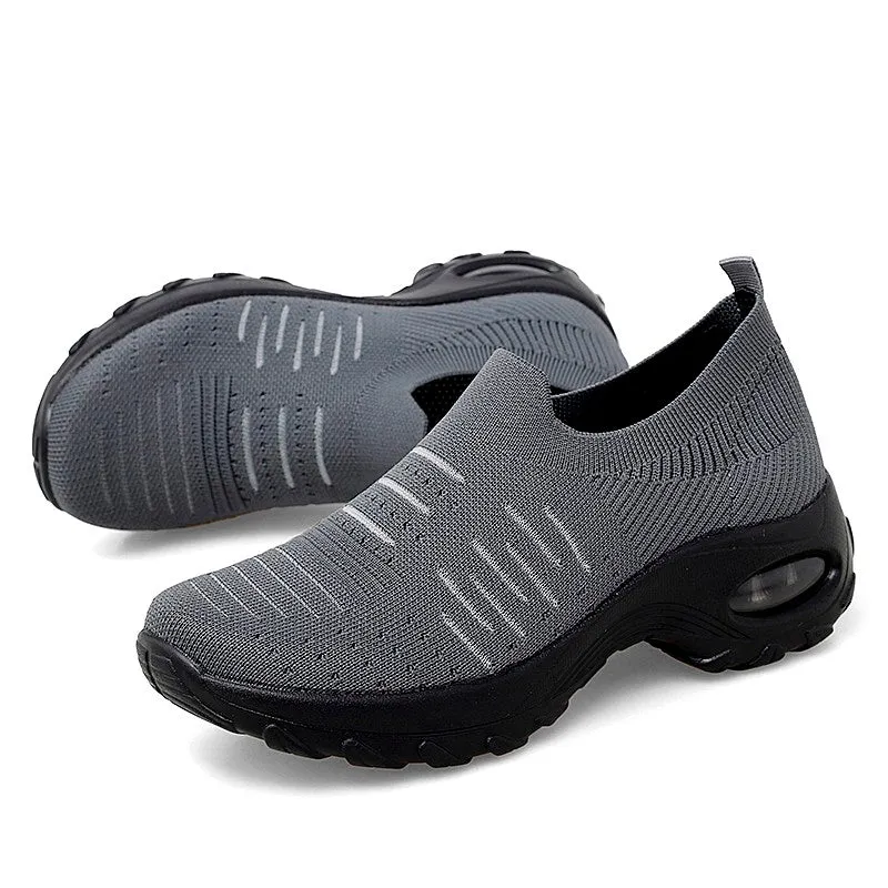 Women's air cushion elastic non-slip leisure sneakers