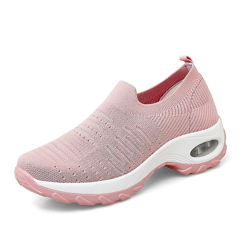 Women's air cushion elastic non-slip leisure sneakers