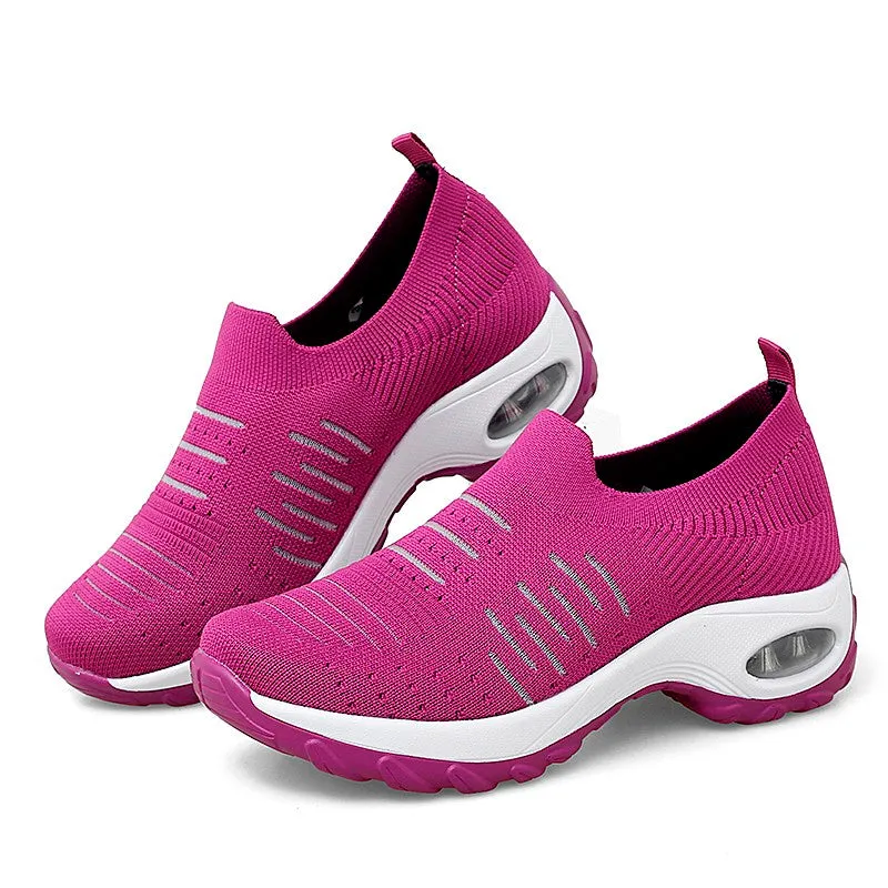 Women's air cushion elastic non-slip leisure sneakers