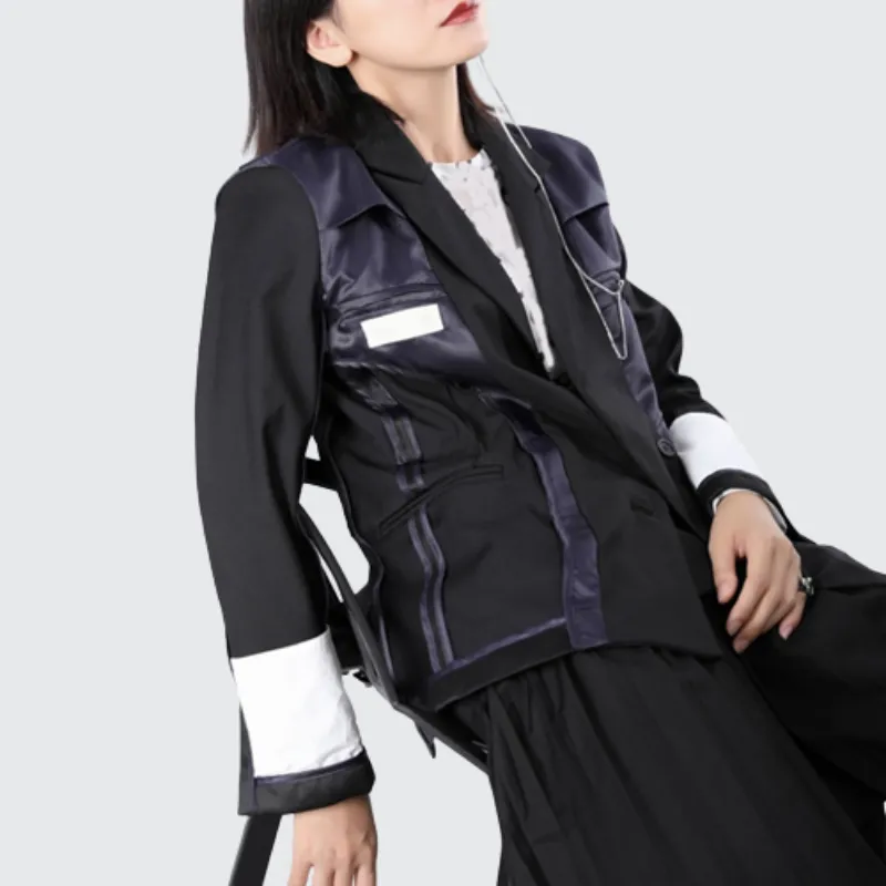 Women's Black Button Up Jacket