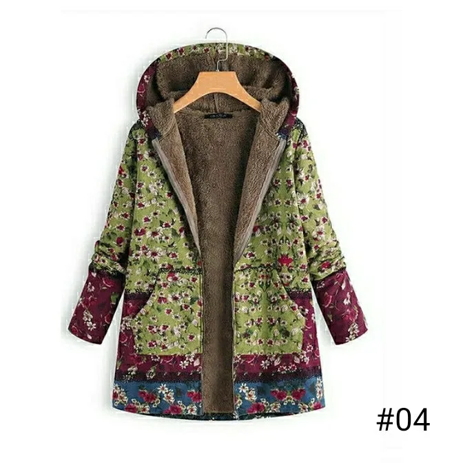 Women's Casual Printed Fashion Thin Hooded Coats - WT010