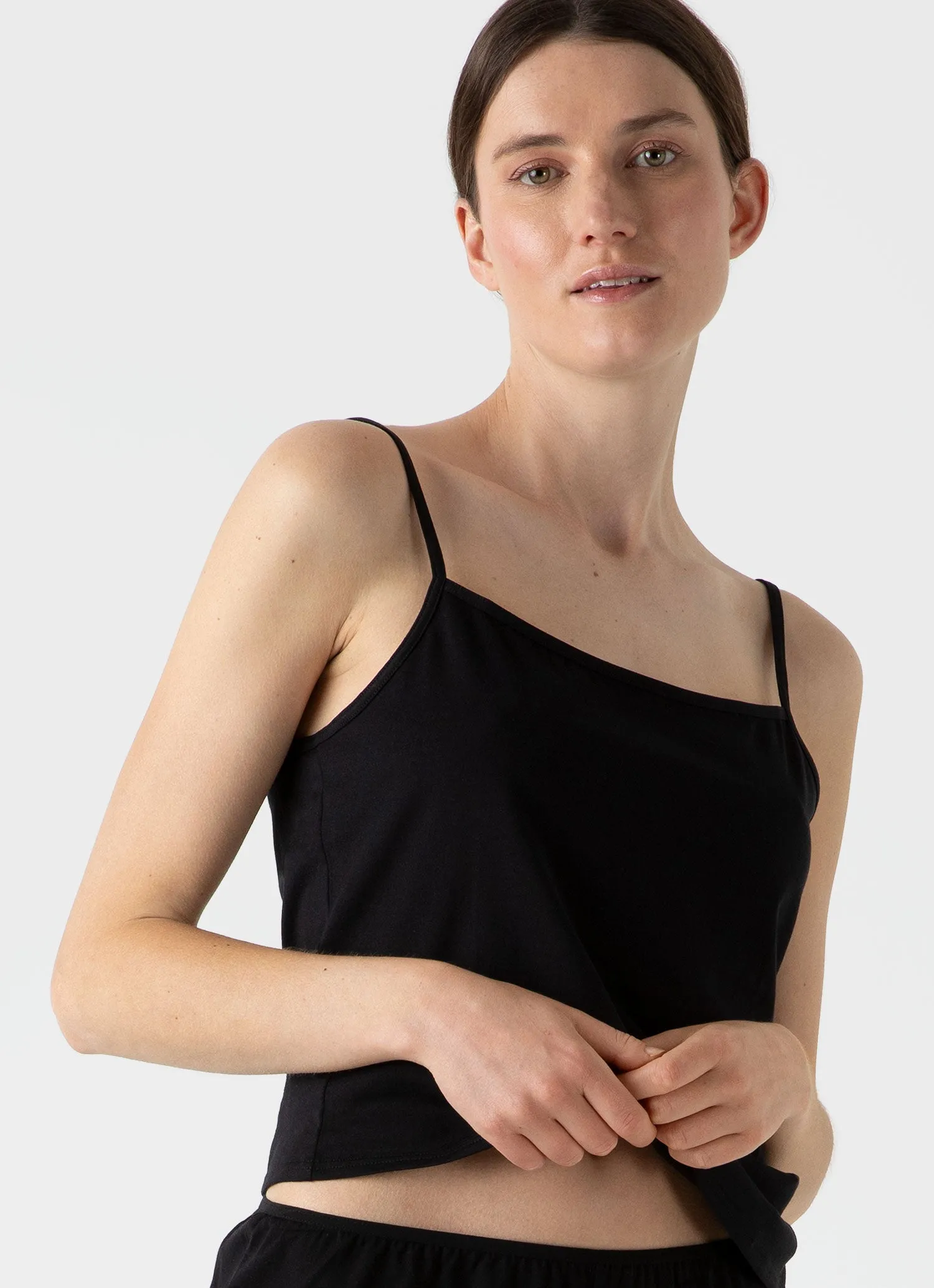 Women's Cotton Cami in Black