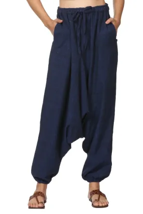 Women's Harem Pant | Dark Blue | Fits Waist Size 28" to 36"