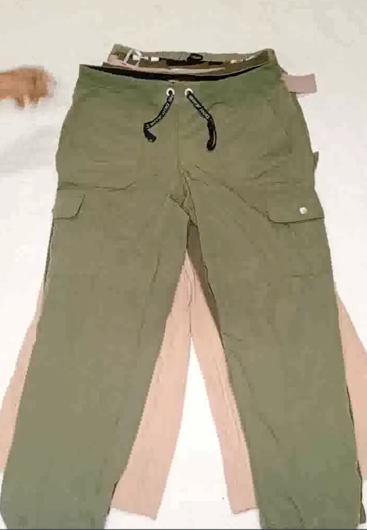 Y2K MIXED BRANDED LADIES TROUSERS - CARGO PANTS - 10 PCS